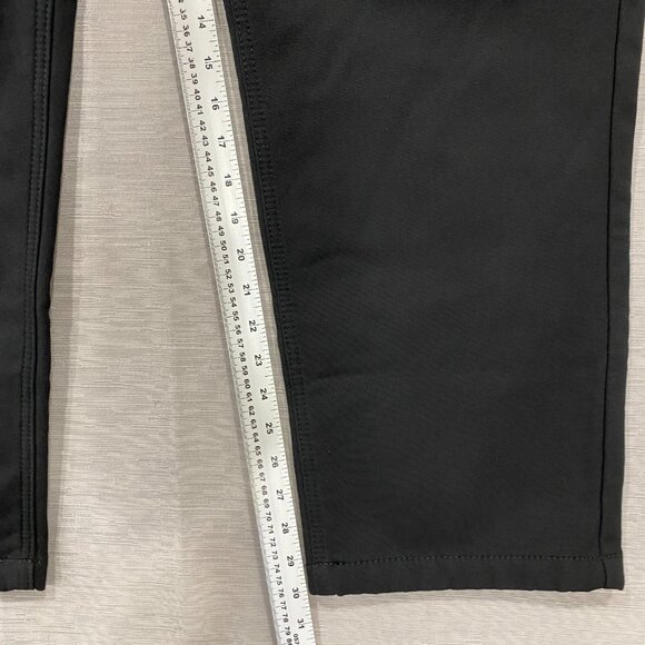 CAT Caterpillar Work Pants Mens 40 x 30 Black Canvas Fleece Lined Insulated - Picture 9 of 13